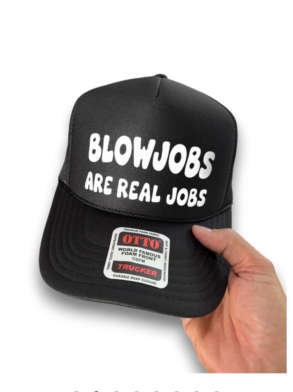 OTTO- Luckless Clothing Black Trucker Hat - UNISEX (NEW)